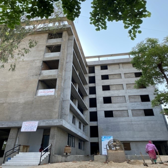 The new JS Hospital building under construction